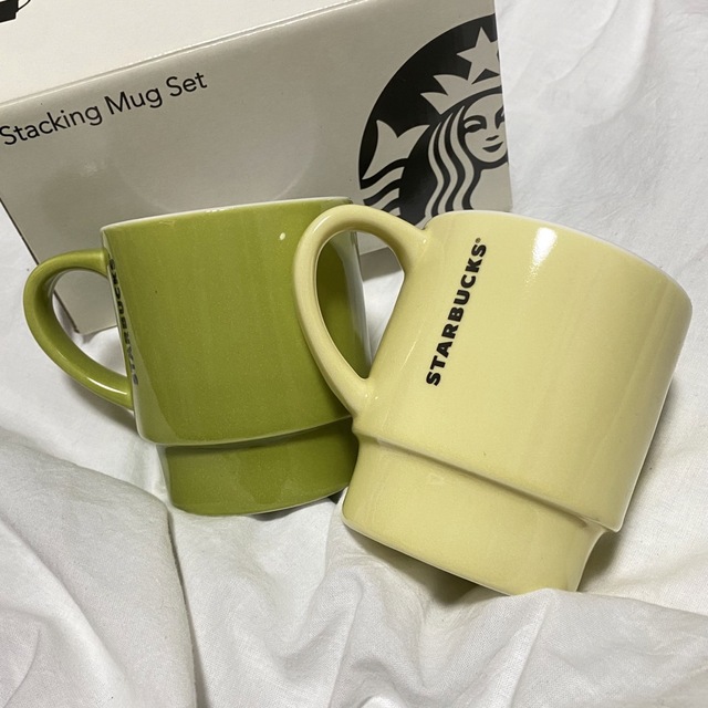 Starbucks Coffee(スターバックスコーヒー)のスターバックス スタッキングマグ 2個セット インテリア/住まい/日用品のキッチン/食器(グラス/カップ)の商品写真