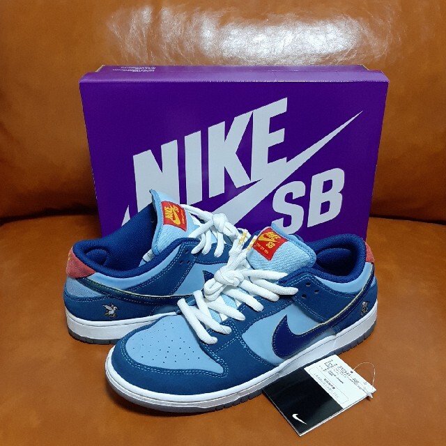 非常に良い NIKE SB DUNK LOW PRM WSS US9.5 黒タグ付き - 靴/シューズ