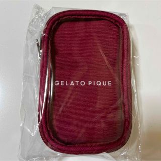 ジェラートピケ(gelato pique)のジェラートピケ  キャリーポーチ　赤(ポーチ)