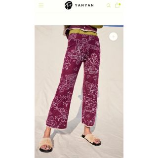 ロンハーマン(Ron Herman)の新品　YANYAN MOMO LAZA PANT IN GRAPE MOHAIR(カジュアルパンツ)