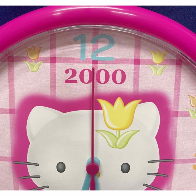 サンリオ サンリオ ハローキティ掛け時計【2000年】レトロ 未使用の通販 by みるく|サンリオならラクマ サンリオ ハローキティ 掛け時計 シルバー フラワーキティ