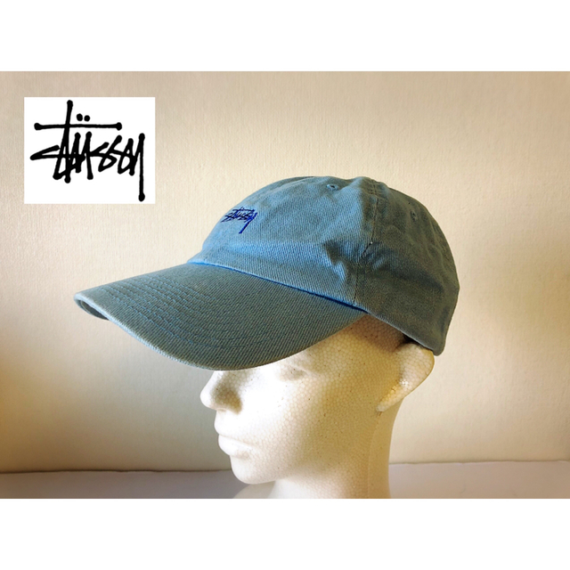 STUSSY(ステューシー)のstussy 6パネルキャップ ステューシー 水色 メンズの帽子(キャップ)の商品写真