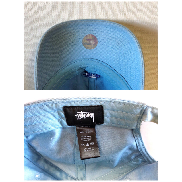 STUSSY(ステューシー)のstussy 6パネルキャップ ステューシー 水色 メンズの帽子(キャップ)の商品写真
