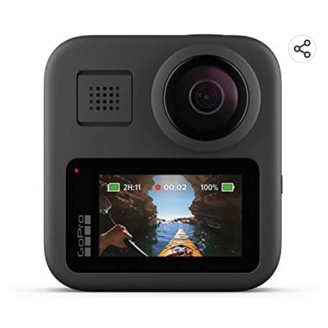 GoPro(ゴープロ)のGoPro MAX ケース+micro SDカード付き　※外箱(外側カバー)なし スマホ/家電/カメラのカメラ(ビデオカメラ)の商品写真