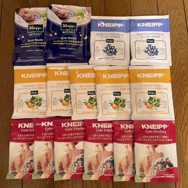 Kneipp(クナイプ)のKneipp バスソルト１５個セット クナイプ　入浴剤 コスメ/美容のボディケア(入浴剤/バスソルト)の商品写真