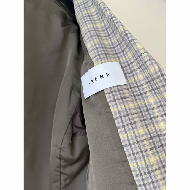 IRENE アイレネ◇チェックオーバージャケット korkmazdekor.com