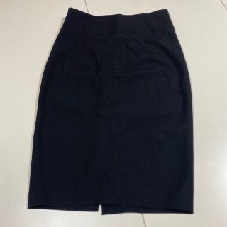 ザラ(ZARA)のZARA BASIC黒ストレッチタイトスカート(ひざ丈スカート)