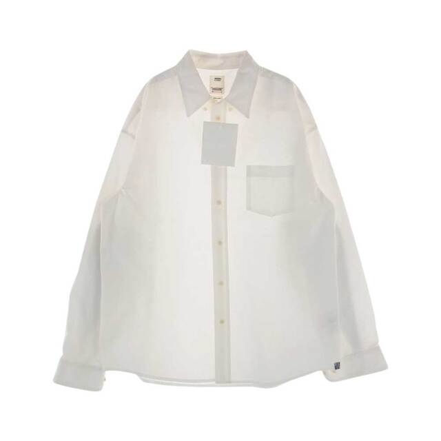 VISVIM(ヴィスヴィム)のVISVIM ビズビム 長袖シャツ 21SS 0121205011002 ALBACORE GARUDA SHIRT L/S アルバコア 長袖 パッチシャツ  ホワイト系 3【中古】 メンズのトップス(シャツ)の商品写真