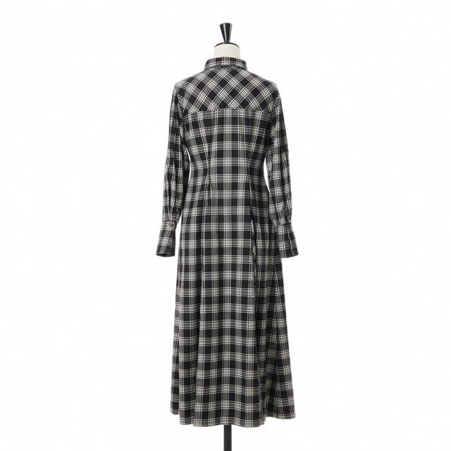 Her lip to(ハーリップトゥ)のCheckered Pleats Long Shirt Dress  レディースのワンピース(ロングワンピース/マキシワンピース)の商品写真