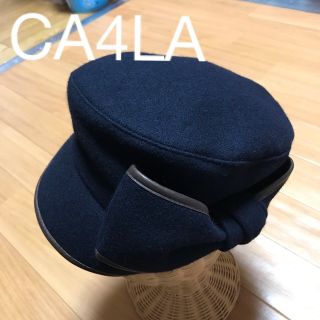 カシラ(CA4LA)のCA4LA のおリボン付きキャスケット(キャスケット)