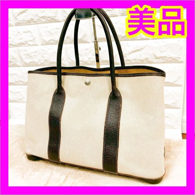 高知インター店】 Hermes マロン トートバッグ エルメス ガーデン