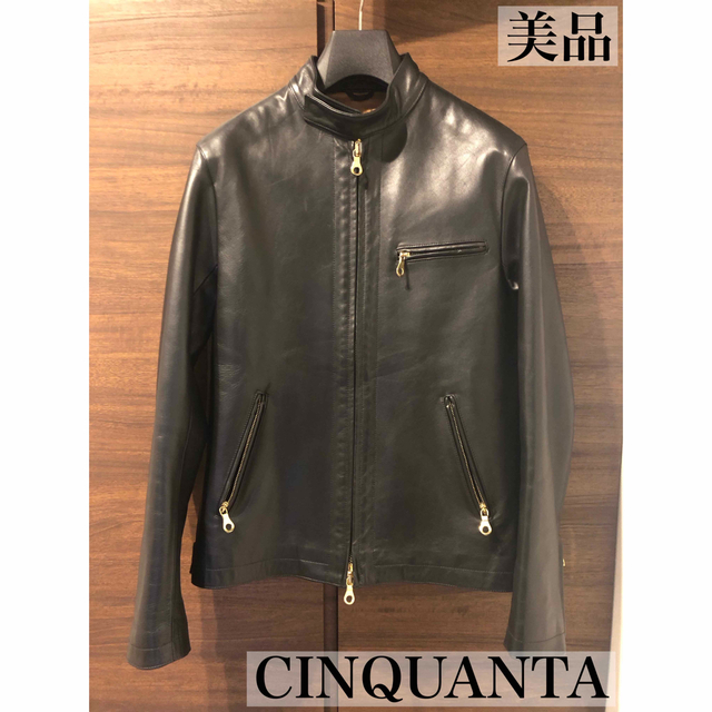 上品な CINQUANTA 【美品】CINQUANTAチンクワンタレザーライダーズ