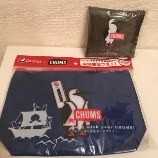 チャムス(CHUMS)の保冷バッグ（Blue）＆　エコバッグ【匿名配送・新品】(キャラクターグッズ)