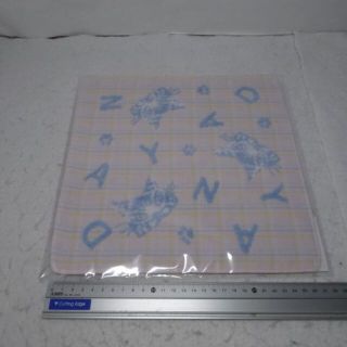 新品　ガーゼパイルハンカチ　今治タオル　刺繍　綿　わちふぃーるど　ダヤン　猫(ハンカチ)