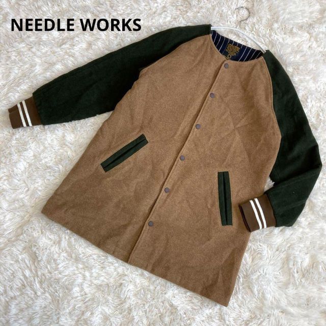 NEEDLE WORK SOON(ニードルワークスーン)のNEEDLE WORKS スタジャン アウター S メンズ メンズのジャケット/アウター(ブルゾン)の商品写真