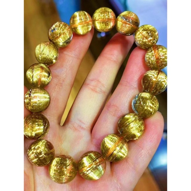 アクセサリー 【天然】タイチンクオーツ ブレスレット12.5mm 期間限定