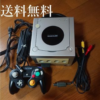 ニンテンドウ(任天堂)の任天堂 ゲームキューブ シルバー 本体一式 おまけ付き(家庭用ゲーム機本体)