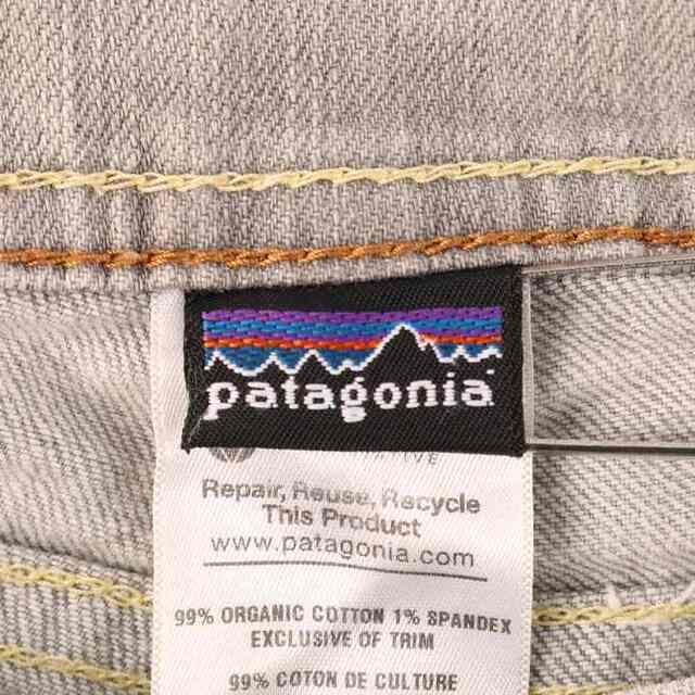 patagonia(パタゴニア)のパタゴニア デニムパンツ ジーンズ ショートパンツ ロールアップ アウトドア レディース 24サイズ グレー patagonia レディースのパンツ(デニム/ジーンズ)の商品写真