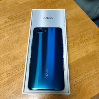 オッポ(OPPO)の美品OPPO Reno A SIMフリー BLUE 送料込み(スマートフォン本体)