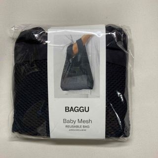 BAGGU メッシュ　ブラック　ベビーサイズ(エコバッグ)