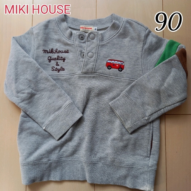 mikihouse(ミキハウス)のトレーナー90  キッズ　ミキハウス キッズ/ベビー/マタニティのキッズ服男の子用(90cm~)(ジャケット/上着)の商品写真