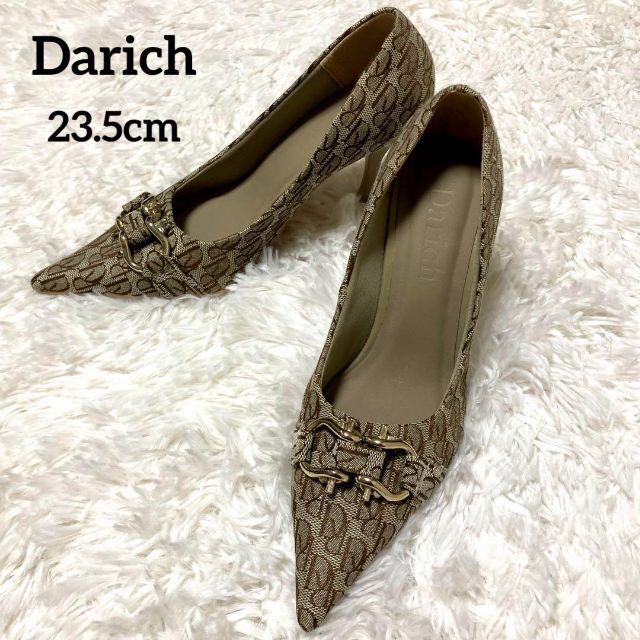 Darich(ダーリッチ)のDarich ダーリッチ DRジャガードチャンキーヒール パンプス Mサイズ レディースの靴/シューズ(ハイヒール/パンプス)の商品写真