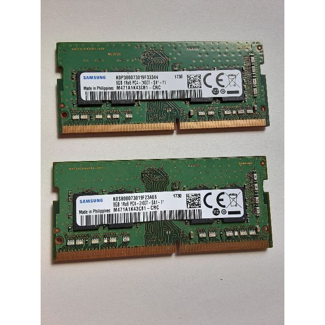 RAM DDR4 16G 美品 稼働品 (8*2)