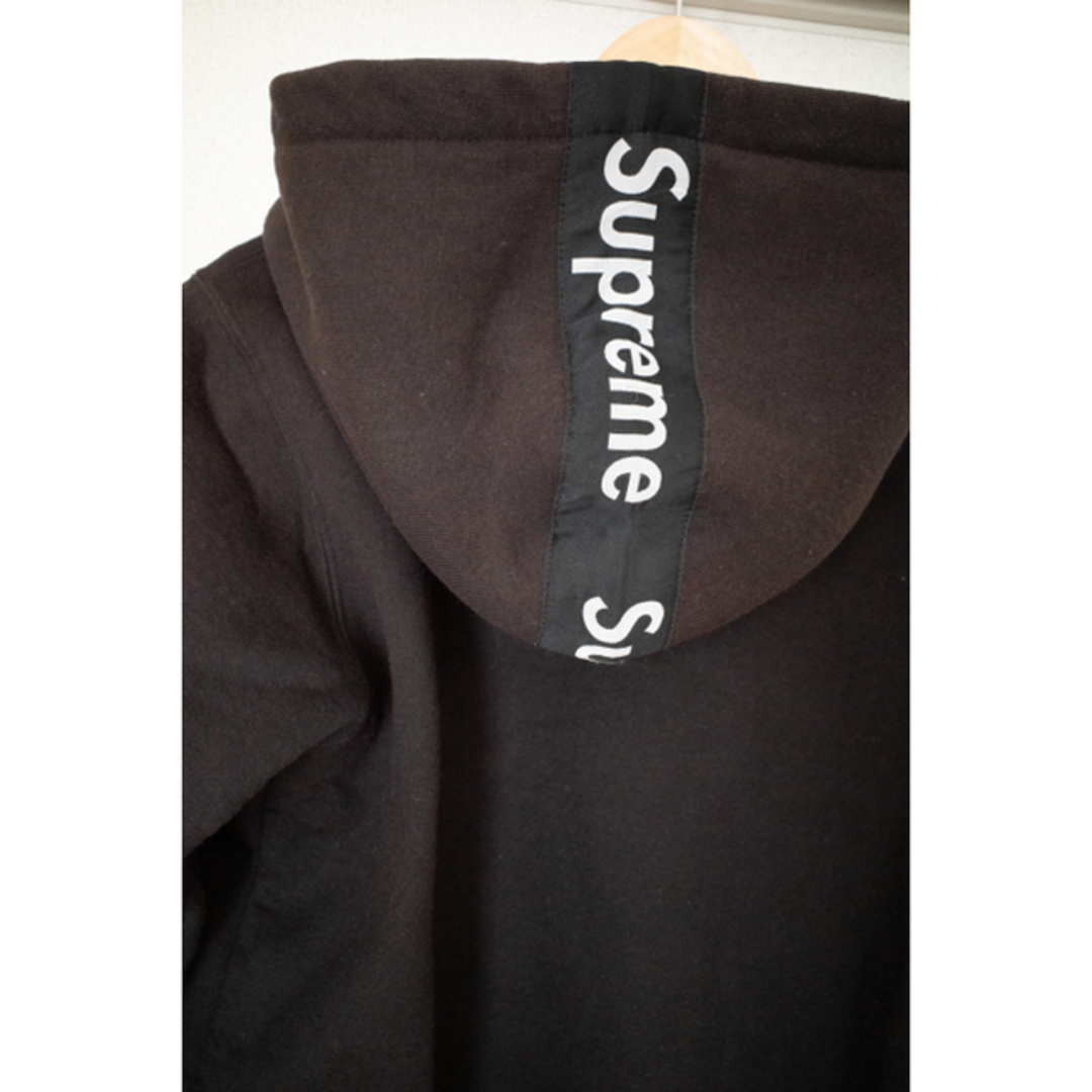 2014aw Supreme Tape Logo Zip Up Hooded L