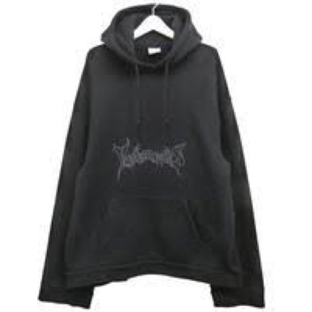 Balenciaga(バレンシアガ)の希少 vetements 初期 黒メタルフーディー メンズのトップス(パーカー)の商品写真