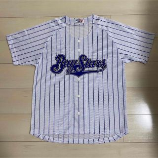 ヨコハマディーエヌエーベイスターズ(横浜DeNAベイスターズ)の【横浜ベイスターズ】98年 刺繍ロゴ レプリカ ユニフォーム F(応援グッズ)