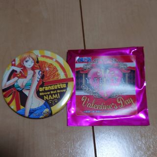 ワンピース(ONE PIECE)の輩缶バッジ　Valentine day　ナミ(バッジ/ピンバッジ)