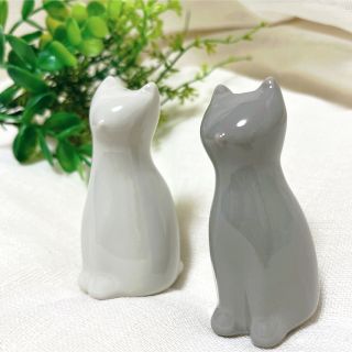 カルディ(KALDI)のソルト&ペッパー入れ 塩 コショウ 入れ KALDI ネコ(テーブル用品)