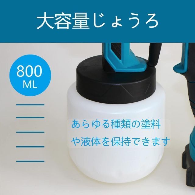 電動スプレーガン 小型 塗装ガン コードレス　本体 ☆