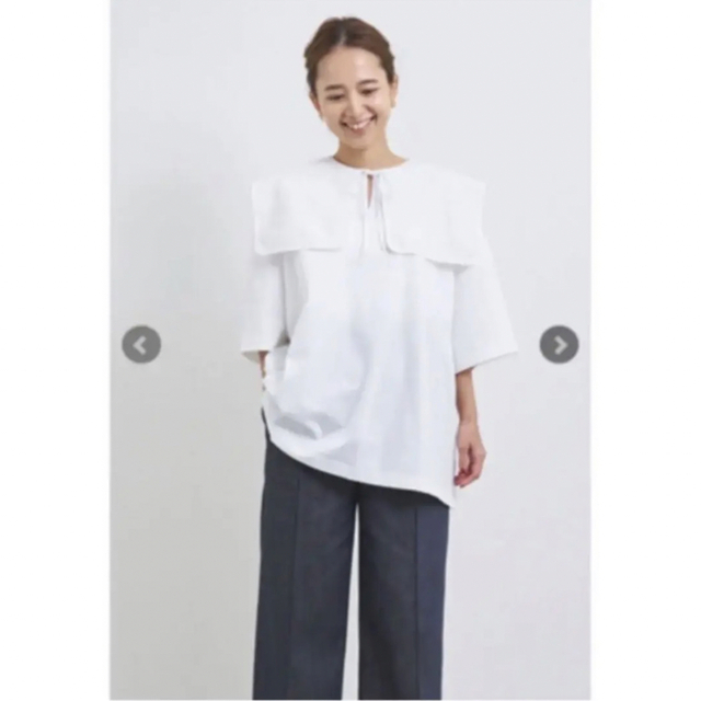 yori ❁フロッキードットカラーTee ホワイト ヨリ yori ❁フロッキードットカラーTee ホワイト ヨリ