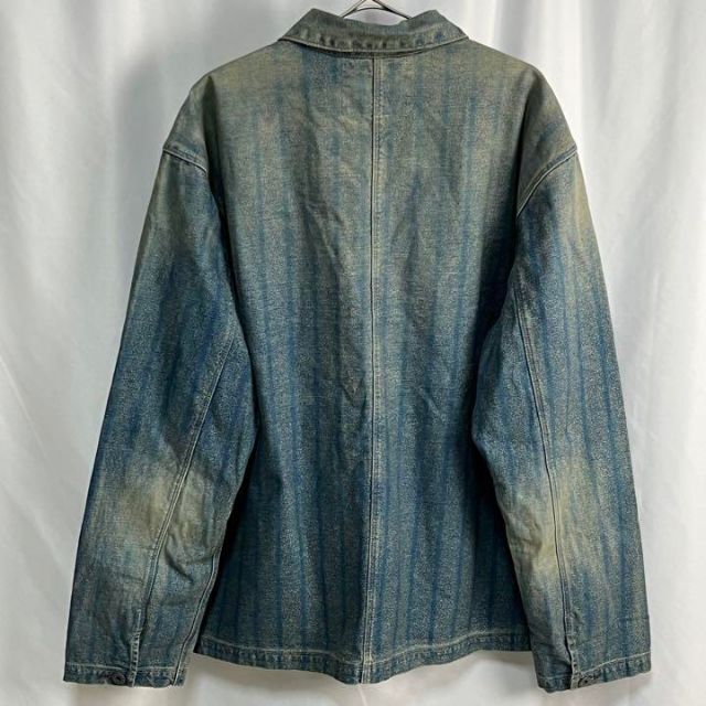 【極美品】RRL INDIGO STRIPE COVERALL カバーオール