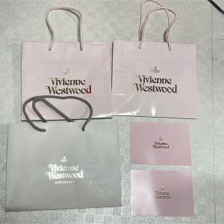 ヴィヴィアンウエストウッド(Vivienne Westwood)のピンク ショッパー セット＋赤ショッパー(ショップ袋)