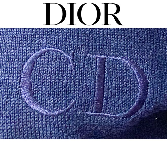 Christian Dior(クリスチャンディオール)の【Christian Dior】ロゴ刺繍 シルバーラメ オーバーサイズ セーター レディースのトップス(ニット/セーター)の商品写真