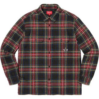 シュプリーム(Supreme)のsupreme Quilted Plaid Flannel Shirt Lサイズ(シャツ)