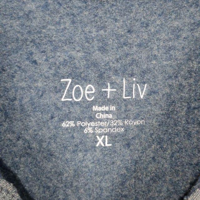 Zoe＋Liv　パーカー　メンズ　レディース　アメカジ　トレーナー【XL】 レディースのトップス(パーカー)の商品写真