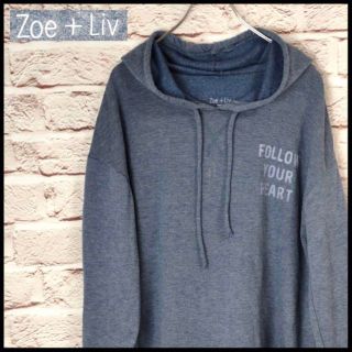 Zoe＋Liv　パーカー　メンズ　レディース　アメカジ　トレーナー【XL】(パーカー)