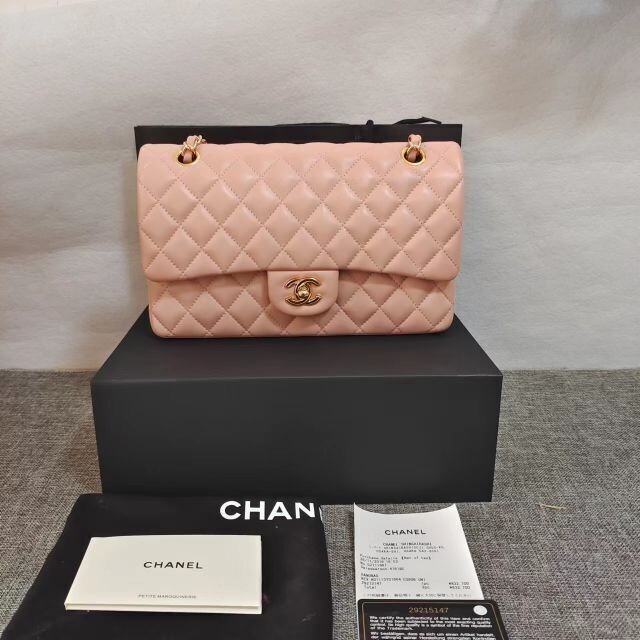 最大10%OFFクーポン CHANEL - マトラッセ ピンク 25チェーン シャネル CHANEL ショルダーバッグ