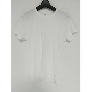 ユニクロ(UNIQLO)のUNIQLO 半袖 Tシャツ Ｓサイズ 白 ホワイト カットソー ユニクロ 無地(Tシャツ/カットソー(半袖/袖なし))