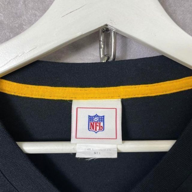 NFL 長袖Tシャツ ロンT スティーラーズ 黒 ブラック 黄 刺繍ロゴ メンズのトップス(Tシャツ/カットソー(七分/長袖))の商品写真