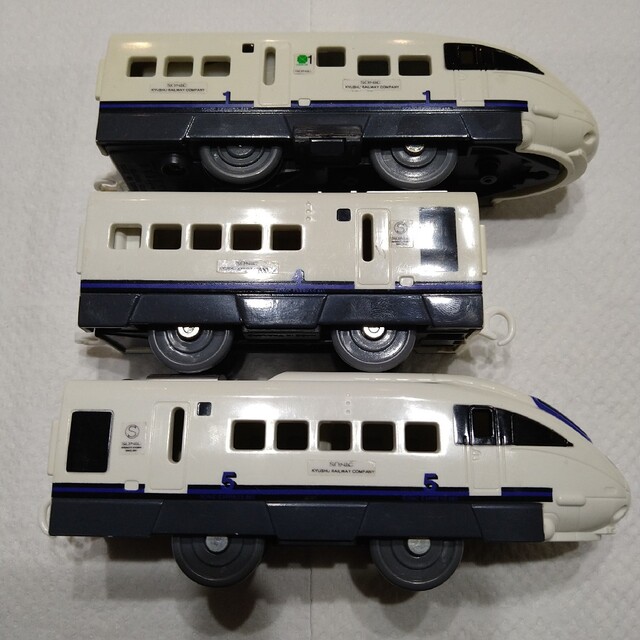 Takara Tomy(タカラトミー)の２【廃盤】プラレール 885系 2次車 白いソニック 青帯 エンタメ/ホビーのおもちゃ/ぬいぐるみ(鉄道模型)の商品写真