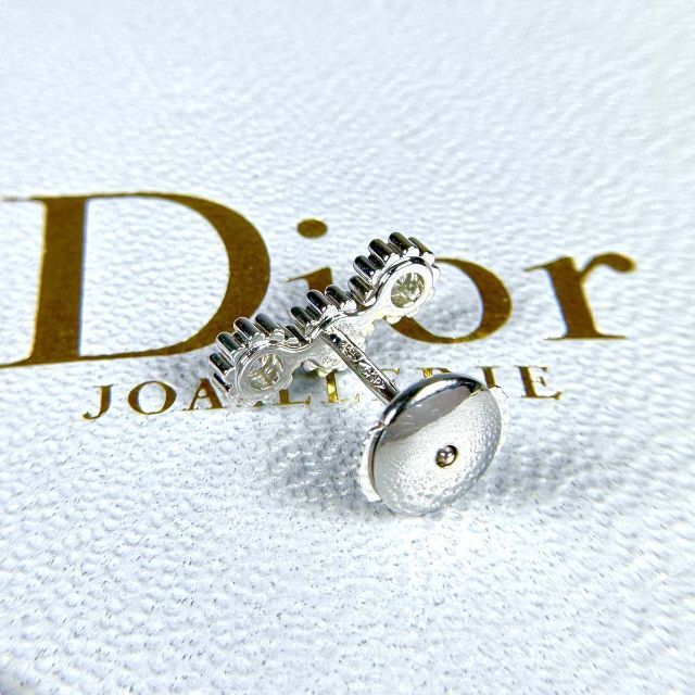 Dior(ディオール)の【超美品】DIOR ミミローズ ピアス WG 18k ダイヤ 0.13ct レディースのアクセサリー(ピアス)の商品写真