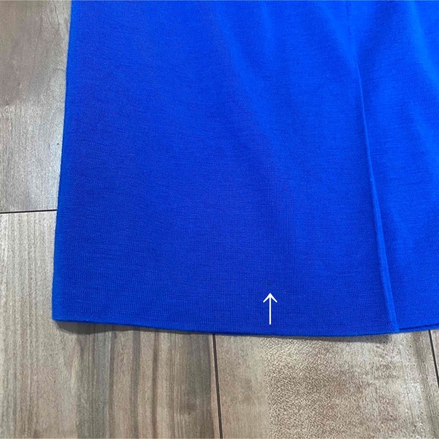 Christian Dior(クリスチャンディオール)の美品　Christian Dior クリスチャンディオール ニットスカート 青 レディースのスカート(ひざ丈スカート)の商品写真