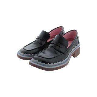 カンペール(CAMPER)のCAMPER カンペール ドレスシューズ/ローファー 38(24.5cm位) 黒 【古着】【中古】(ローファー/革靴)