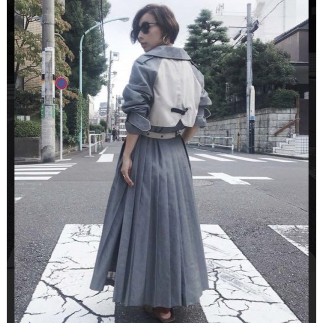 未使用品 ameri vintage BACK PLEATS TRENCH