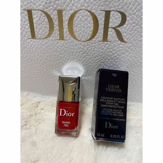 クリスチャンディオール(Christian Dior)の【新品未使用】ディオール ヴェルニ　dior VERNI 763 REDRED(マニキュア)