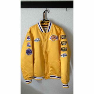 ミッチェルアンドネス(MITCHELL & NESS)のレイカーズ　チャンピオン　ジャケット　スタジャン　コービー レブロン　NBA(スタジャン)